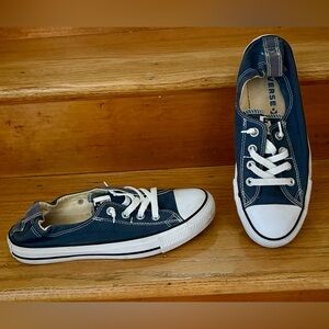 Converse Chuck Taylor All Star Shoreline Slip-on Sneakers Navy White Sz 9